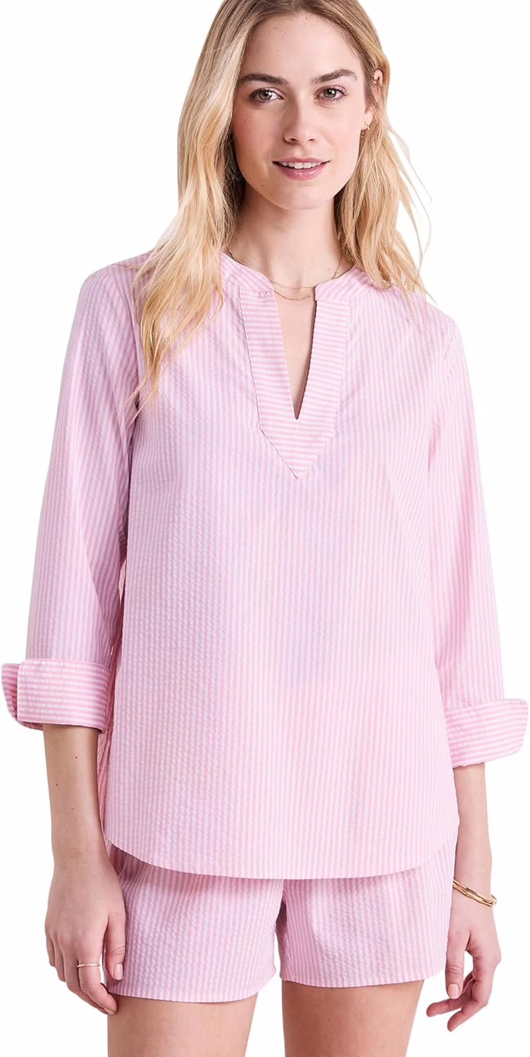 vineyard vines Women’s Harbor Seersucker Savannah Popover